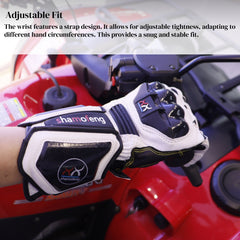 shamofeng-Motorcycle riding extended wrist gloves full finger long biker gloves racing windproof equipment